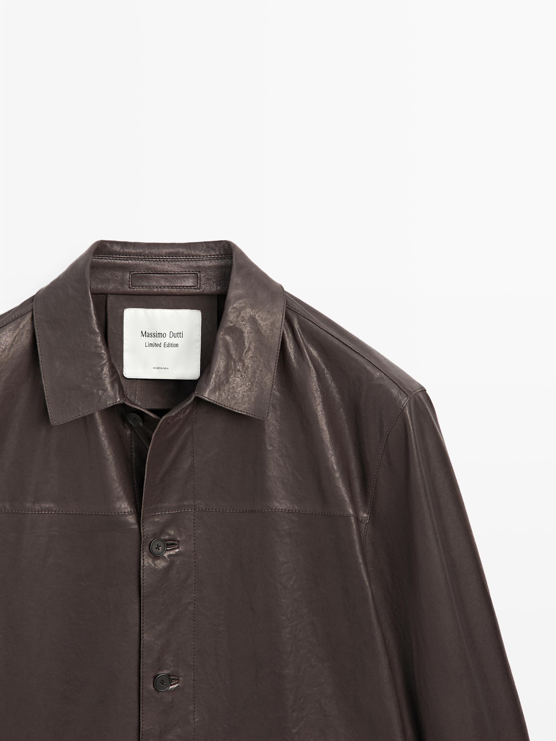 Nappa leather overshirt - LIMITED